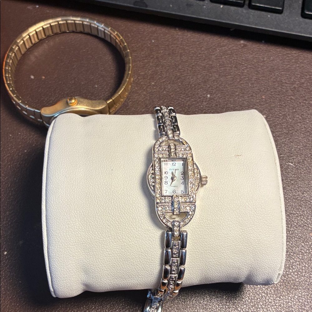 Elegant Silver and Gold Women's Watch 7 inch working